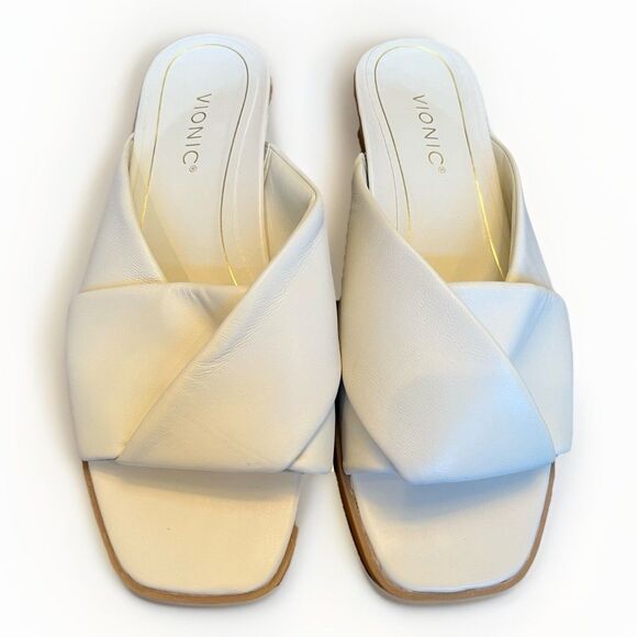 Vionic Miramar Women's Comfort Slide White 9 - Picture 1 of 9